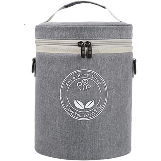 Sac Repas Isotherme Réutilisable – Compact 14x14 Cm, Imperméable, Pour Pique-nique, Bureau, Déplacements