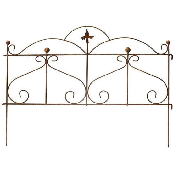 EcoSoul 'Treillis Tuteur Orchidée Rank Tige Treillage Métal Fer Rouille Décoration 160 Cm De