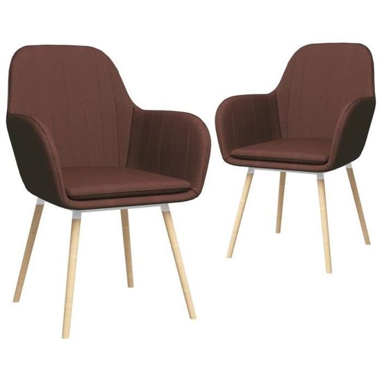 🐟🐟5809Ergonomique - Lot de 2 Chaises de salle à manger avec accoudoirs Scandinave Ensemble de chaises Style Scandinave - Chaise de