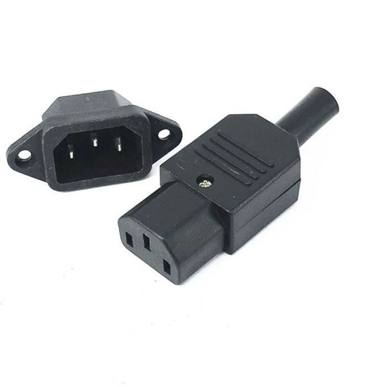 IEC-LOCK CONNECTEUR SECTEUR IEC C13 Femelle, Verrouillable, Démontable
