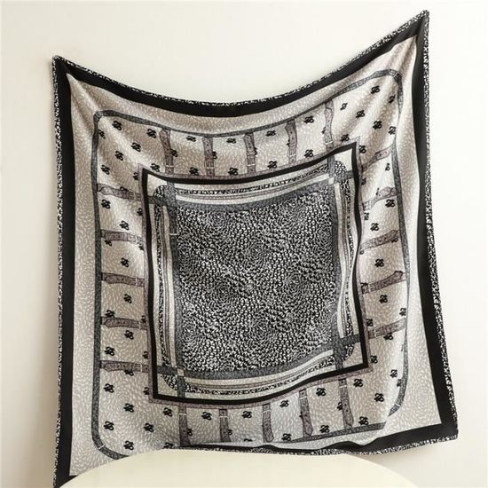 Carré de Soie Femme Design Unique Luxe Foulard en Soie