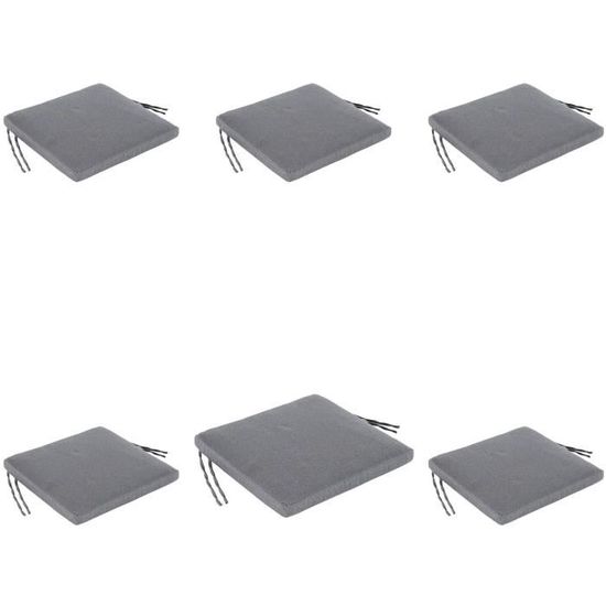 DG Catiee Coussin De Chaise Imperméable Et Doux En Forme De U Pour Intérieur /extérieur, Cuisine/maison (50 X 50 X 8 Cm, Beige A