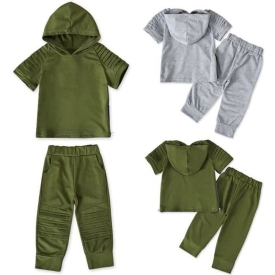 Survêtement Enfant Garçon 2/3 Pièces - Ensemble Sport Coton Confortable