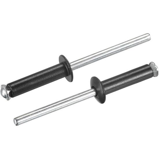 Rivets Aveugles, 5Mm X 20Mm Aluminium Ouvert Terminal Plat Rond Tête ...