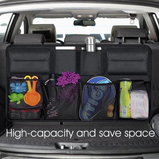 Sac Organisateur Pour Dossier De Siège Auto - Motif Camouflage - Rangement Voiture, Pochettes Multiples