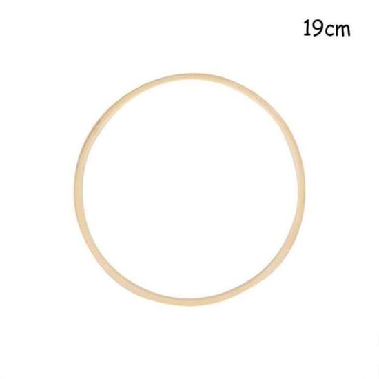 Worown 6 Anneaux Bambou 20-25-30 Cm – Cerceaux Naturels Pour Couronnes Mariage, Attrape-Rêves & Déco Murale