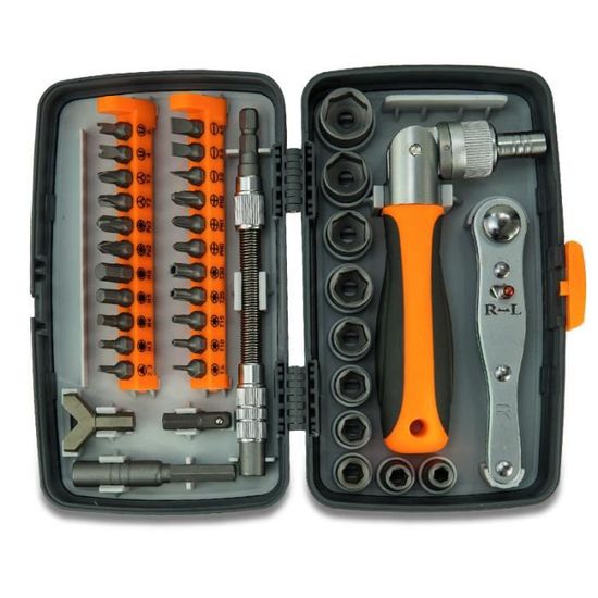 Jeu De Tournevis à Cliquet 28 En 1 - Précision, Magnétique, Idéal Bricolage Maison