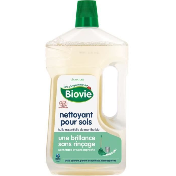 Biovie Entretien Multi-Usages Nettoyant Sols Huile Essentielle de Menthe 1L