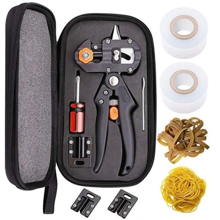 Ensemble d'outils de greffage de jardin domestique Kit d'outils de coupe de sécateur professionnel d'arbre fruitier