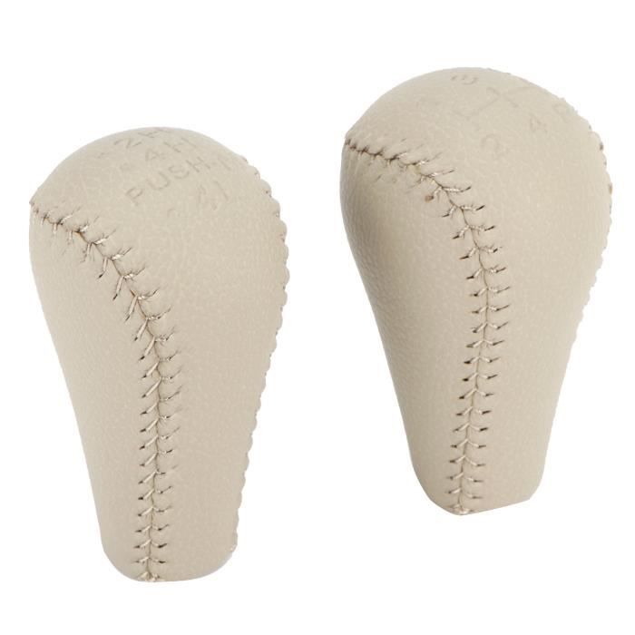 ZER Manette de Vitesse de Voiture Pommeau de Levier de Vitesses 5 pour Prado 120 LAND CRUISER 2003‑2009(Beige )