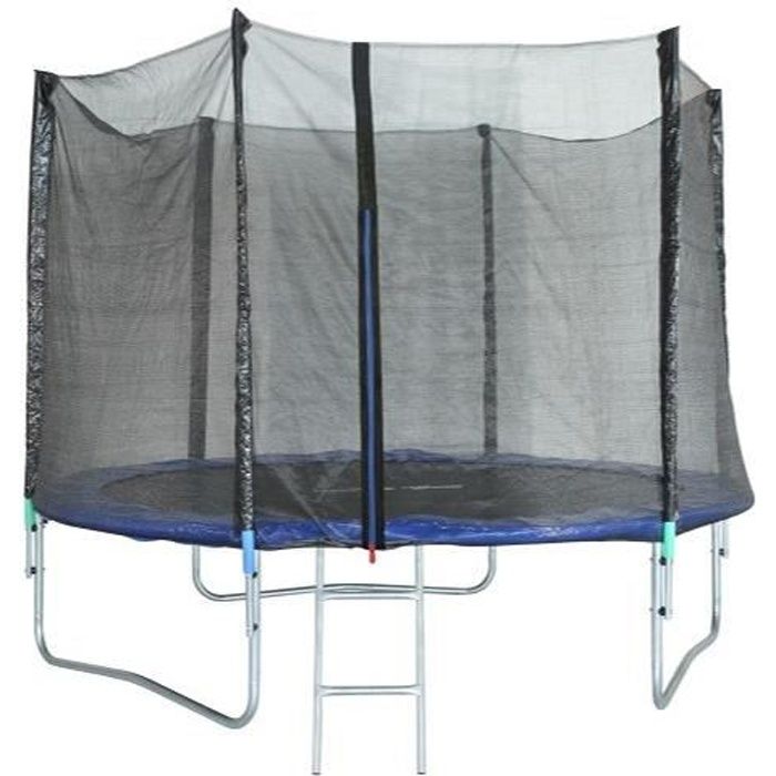 Trampoline 305 cm Noir TRIGANO Échelle et filet de protection inclus