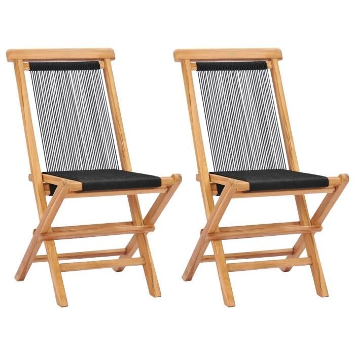 CHEZEXPERT��Super Magnifique - Lot de 2 Chaises de jardin Chaises pliables - Chaises d'extérieur 2 pcs - TABOURET DE JARDIN - 5566