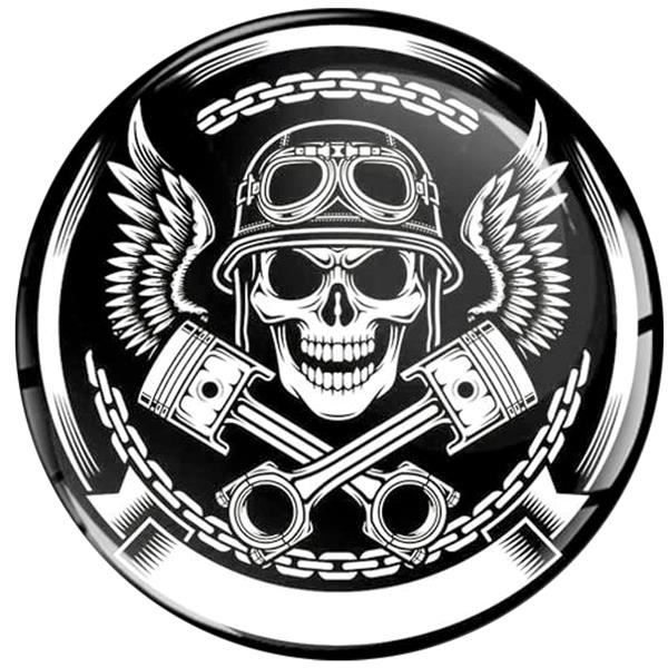 Stickers tête de mort rétro éclairant