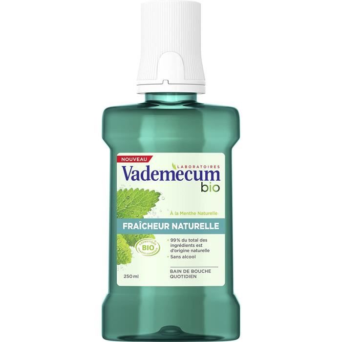 Vademecum - Bain de Bouche Bio - Menthe - Fraîcheur Naturelle - 250 ml