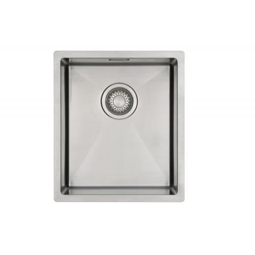 Mizzo Linea 34-40 - évier de cuisine en inox - rayon 0mm - à fleur-sous plan