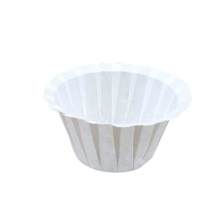 Café Filtres,Machine à café filtre en papier blanc 50 pièces-ensemble, filtre à café blanc, Machine à café en papier - Type White