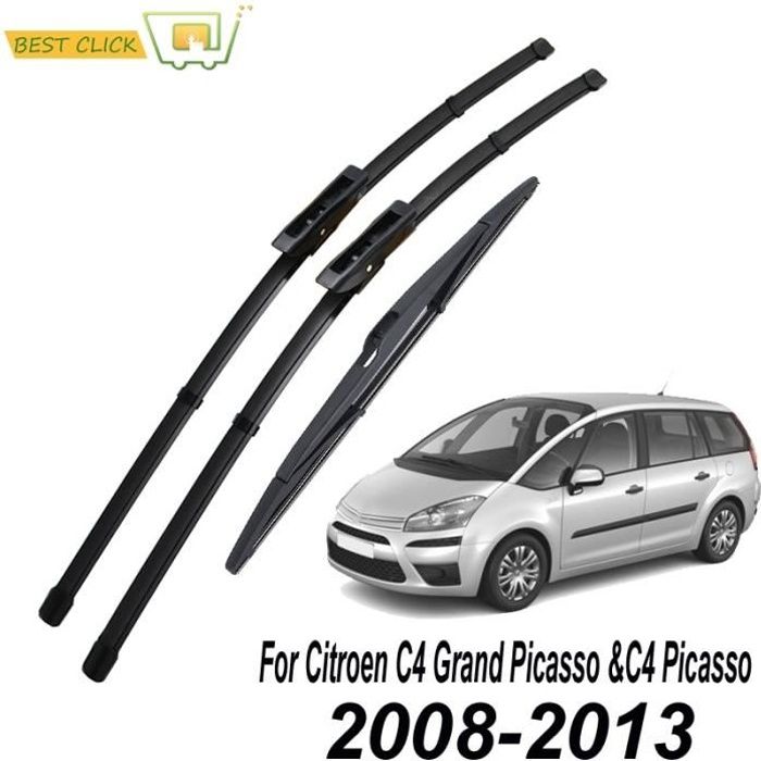 Balais d'essuie-glaces,Misima Kit de lames d'essuie glace pour citroën C4 Grand Picasso -C4 Picasso 2008 2009 2010 2011 2012 2013