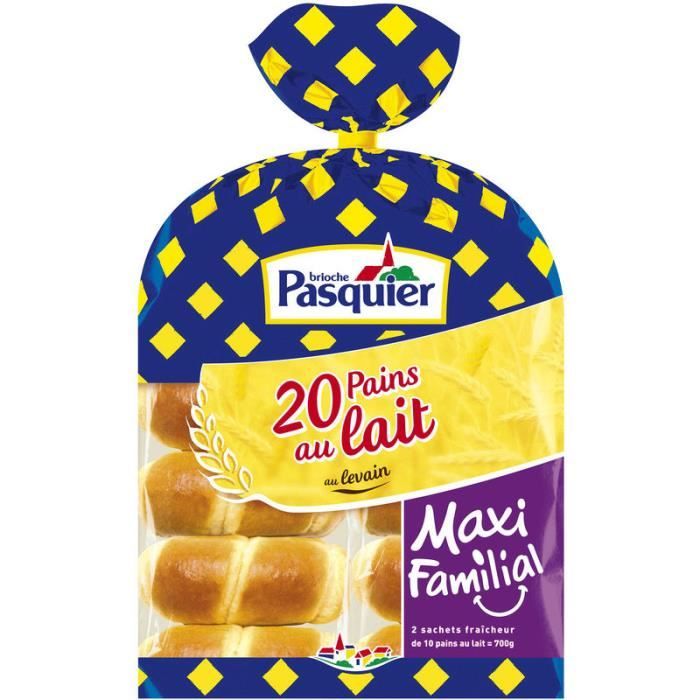 BRIOCHE PASQUIER Pain au lait - 20 pains au lait 700g