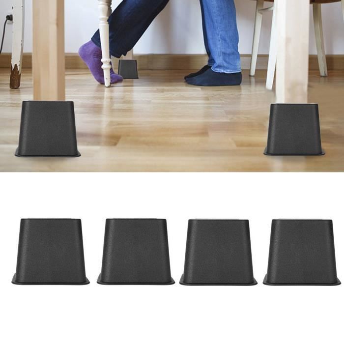 Réhausseur Meuble Réhausseur Pieds de Lit 4pcs Réhausseurs pour Lit Meuble -SON