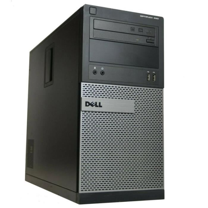 PC Tour Dell OptiPlex 390 MT i5-2400 RAM 16Go Disque 1To HDMI Windows 10 Wifi
