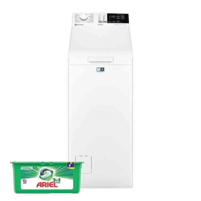 ELECTROLUX Lave-Linge 6kg 1300trs/min Moteur Inverter Tambour 42L Machine à Laver 60 Blanc