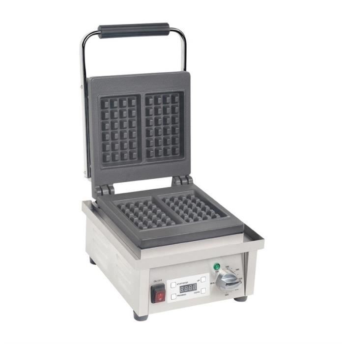 Gaufrier 2 gaufres 160 x 100 mm Professionnel - 60 GAUFFRES/H