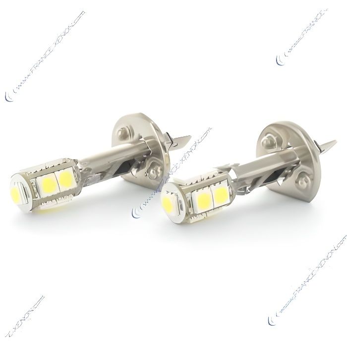 2 x Ampoules H1 LED SMD 9 LED