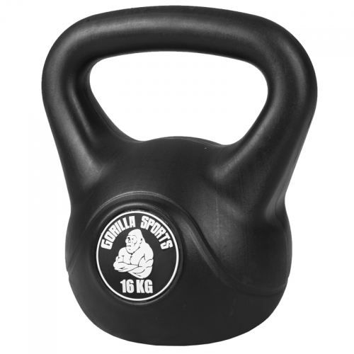 Kettlebell plastique noire de 16 KG - haltère russe