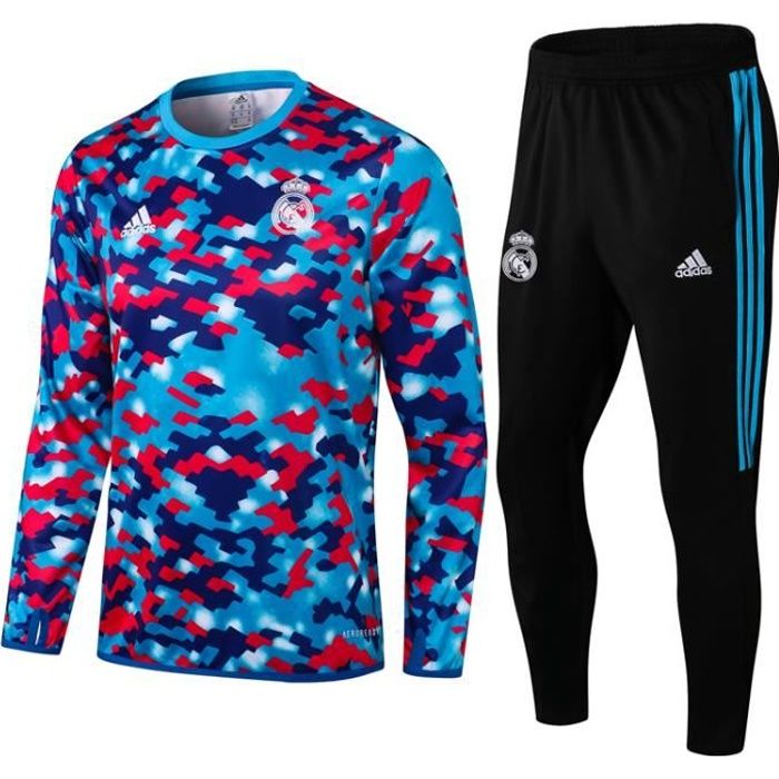 Nouveau Survêtement Reals Madrids Maillot de Foot Survet Kit 2021 2022 Pas Cher pour Homme