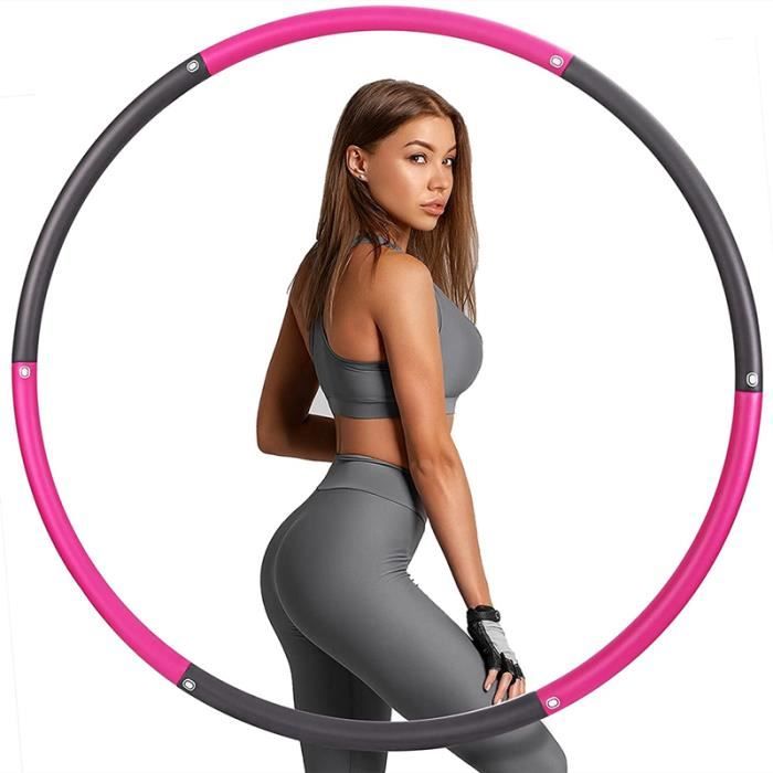 Exercise Fitness Hoop - Cerceau d'entraînement Sinocare avec mousse souple amovible à 6 sections et noyau en acier inoxydable