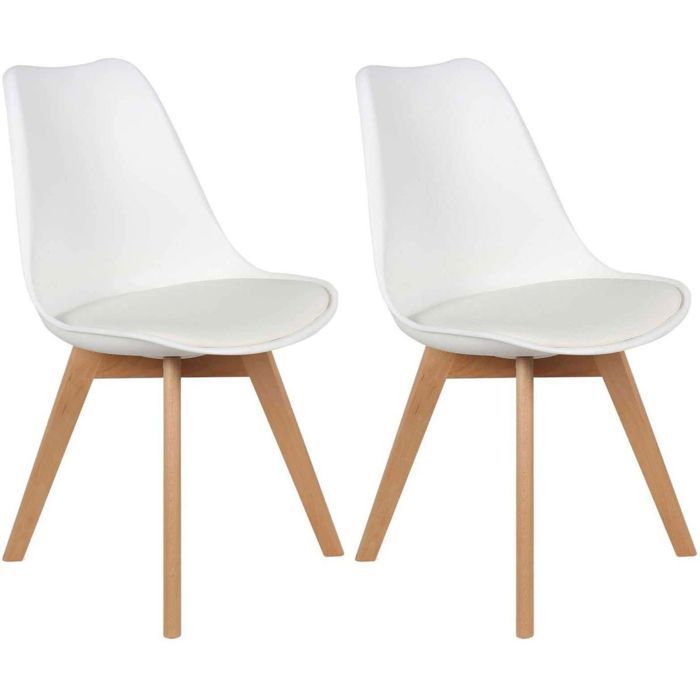 Chaise scandinave - Blanc