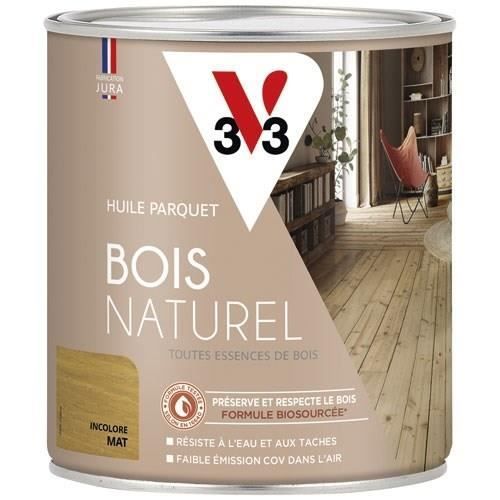 V33 Huile parquet - Bois naturel - Incolore - 750ml - vue 1