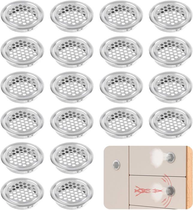 Lot De 2 Grilles D'aération Rondes En Acier Inoxydable 316 – Poli Miroir, Diamètre 125 Mm – Pour Bateaux, Yachts, Camping-cars