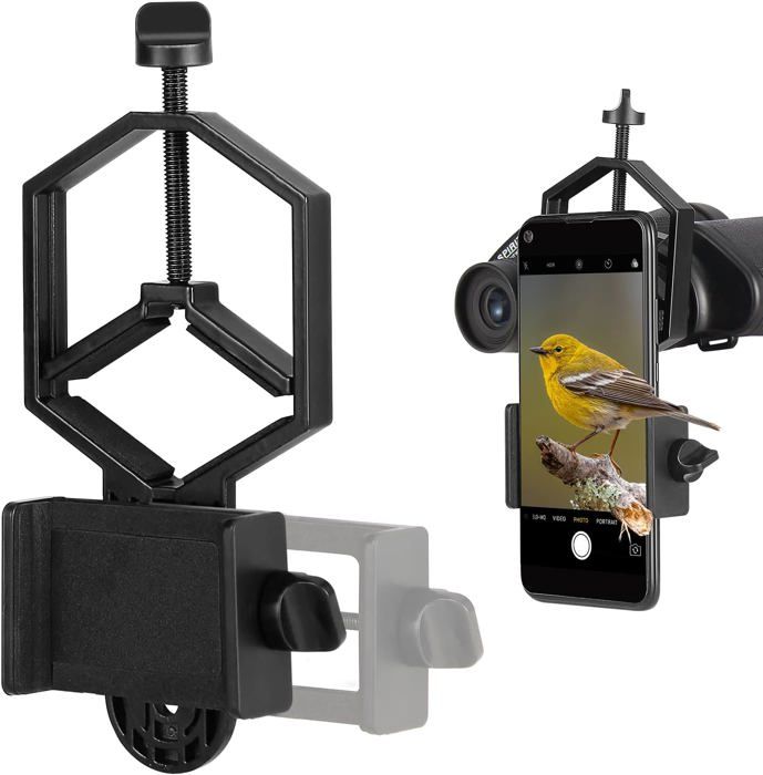 Merkts Lot De 2 Lentilles Universelles Pour Téléphone Avec Clip - Super Grand Angle + Macro 2 En 1 Pour Android Et IPhone - Noir