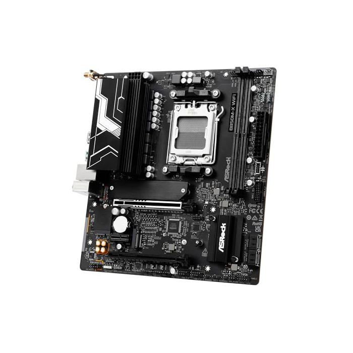 ASROCK Carte Mère B850M X WiFi AMD AM5 Micro ATX Neuf - vue 5