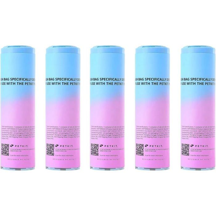 Meilleurs prix pour For PETKIT Sacs à Déchets pour Chats Sacs à Litière pour PURA Max et PURA X 5 Rouleaux20 (100 Pièces) YYV