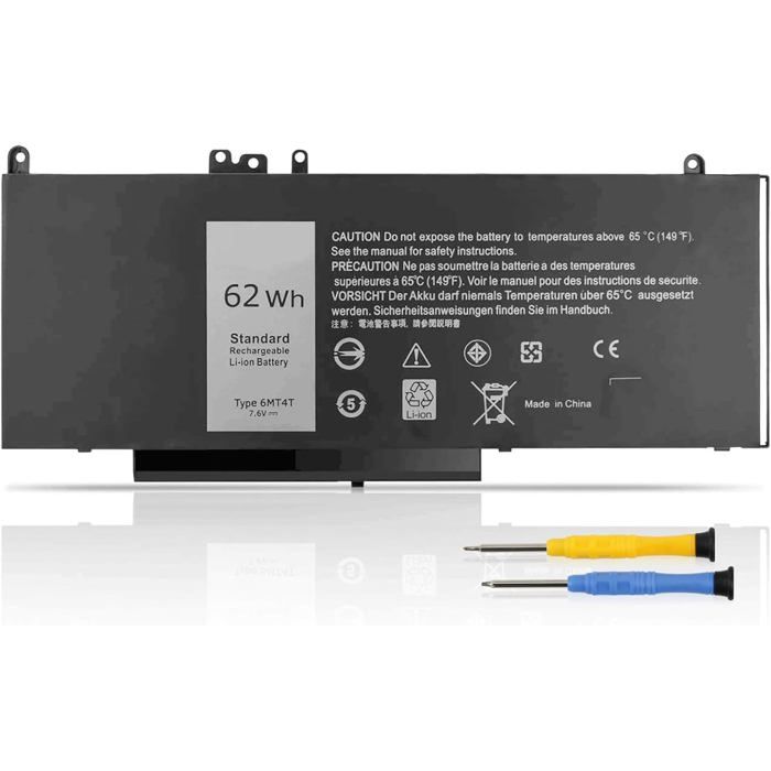 Batteria 6MT4T 62Wh Originale Laptop Dell Latitude E5270 E5470 E5570 - Foto 5