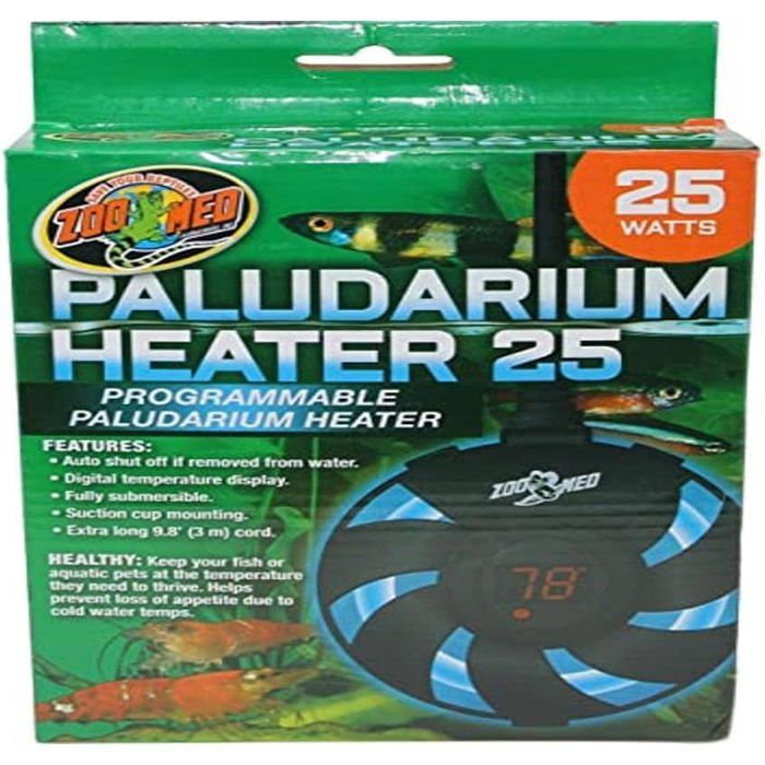 Chauffage Paludarium - ZOO MED - 25W - Pour reptiles & amphibiens - Montage ventouses - 635x1524x2286 cm
