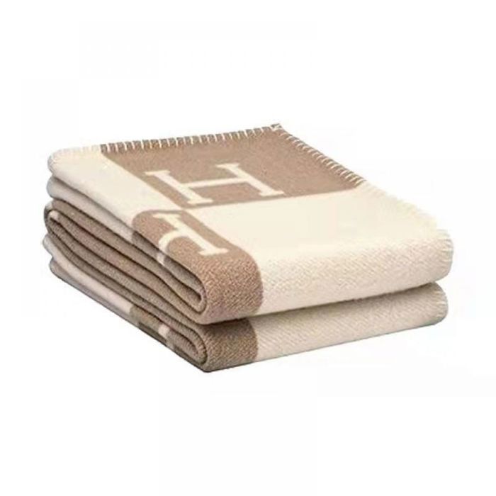 Couverture canapé-lit chaude douce automne hiver - Décorative voyage 130x180cm kaki