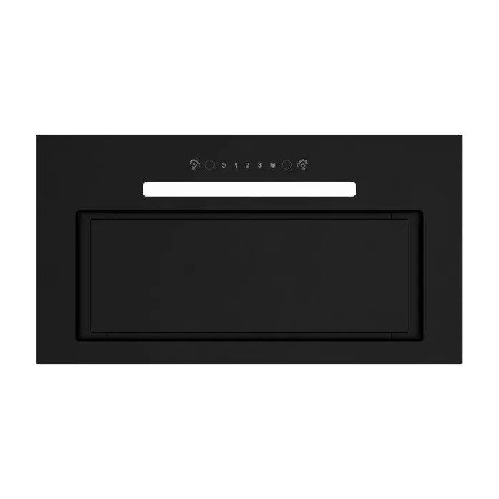 Hotte aspirante intégrée MPM 52 cm noire - LED tactile 519 m³/h filtre aluminium