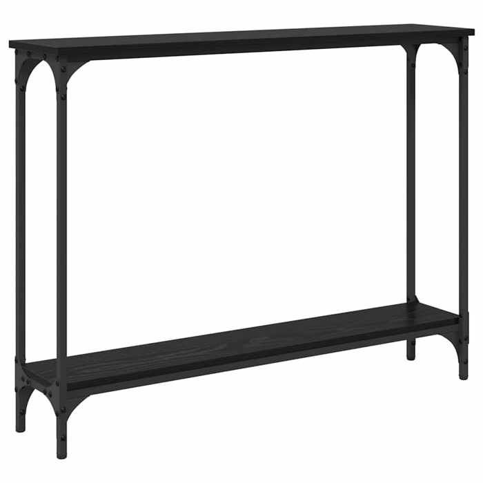 En solde Table console moderne - UU - Petite Table de Présentation - Chêne noir 100x225x75 cm Bois dingénierie L6772