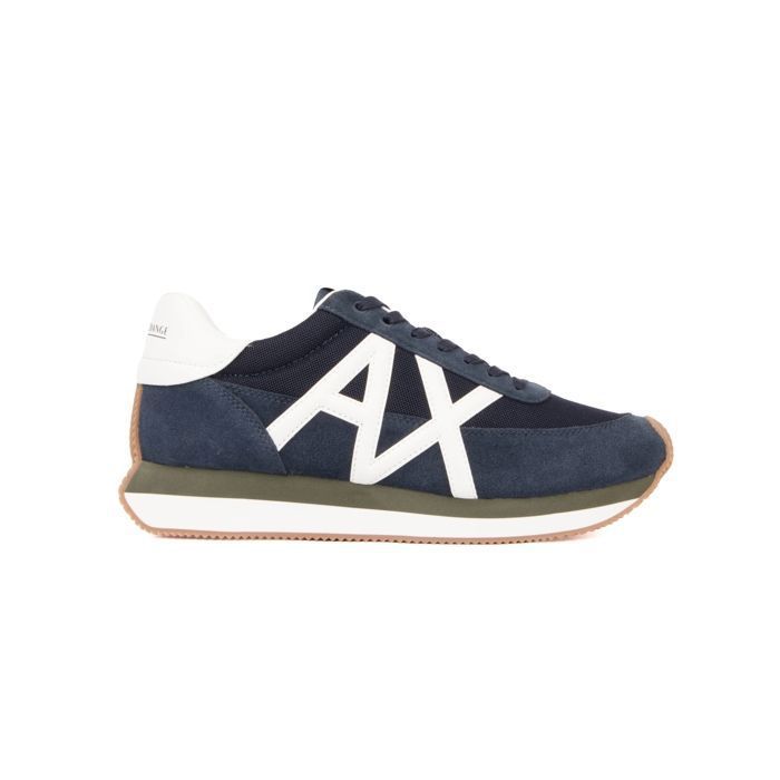 Basket Armani Exchange Homme Royale Bleu Synthétique