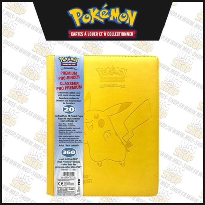 Pokémon Classeur Ultra Pro A4 Pikachu Feuilles 9 Cases