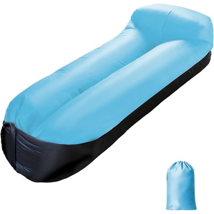 Chaise longue gonflable pour piscine – Lit flottant avec appui-tête, résistant aux UV pour le bronzage | Chaise longue pour la baignade, la plage, les Chaise longue gonflable pour piscine – Lit flottant avec appui-tête, résistant aux UV pour le bronzage | Chaise longue pour la baignade, la plage, les