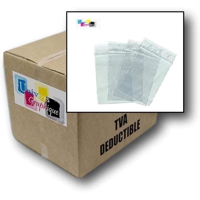 Lot de 100 SACHET ZIP 60 X 80 mm, 4x8 cm pour ranger des petites pièces