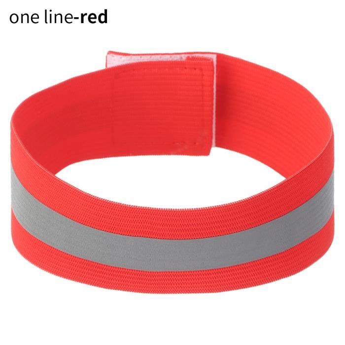 One Line-rouge - Bandes réfléchissantes pour vélo, Course à pied, Pêche, 1  pièce, Bracelet d'avertissement en