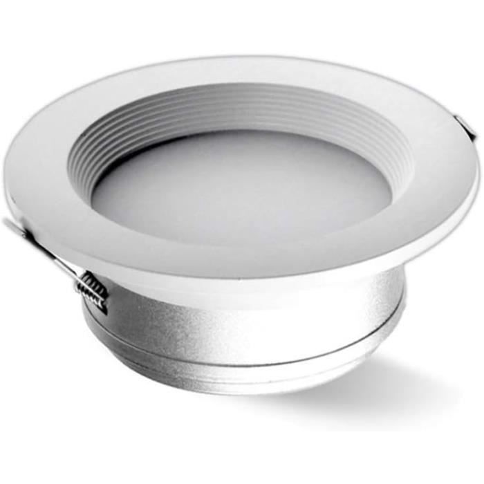 Spot LED Encastré Plafond Ultra-Mince - Rond, Blanc, 3W à 24W (Blanc 12W) - Éclairage Économique, Facile à Installer, Pour Salon, Cuisine, Salle De Bain