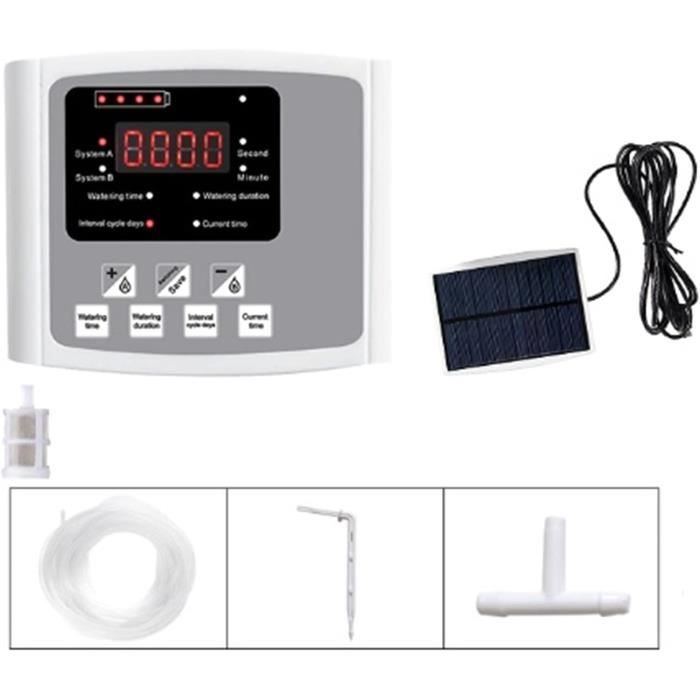 Vanne D'Eau Intelligente WiFi Solaire Pour Irrigation Jardin - Arrosage Automatique Avec Minuterie