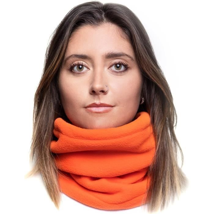 Cache-Cou D'Hiver En Polaire - 4 Pièces Tour De Cou Élastique Chaud Pour Ski, Moto, Course - Homme Femme