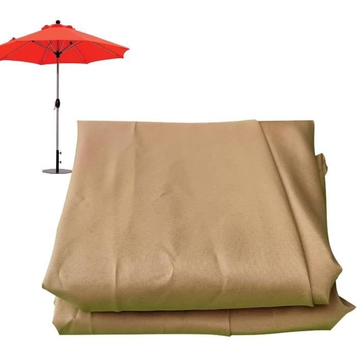 Toile De Parasol Déporté 8 Baleines 3m Toile De Rechange Pour Parasol